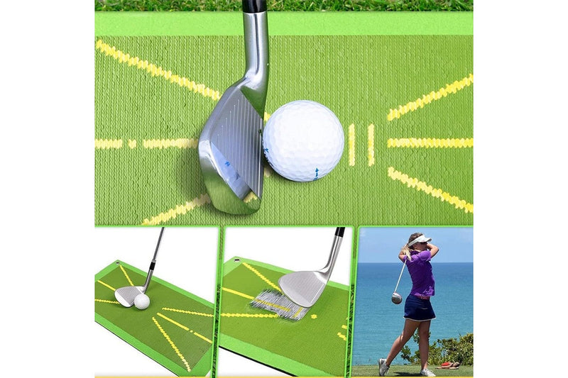 Golf Training Mat Set Golf Swing Detection Batting Hitting Mat Golf Training Aid