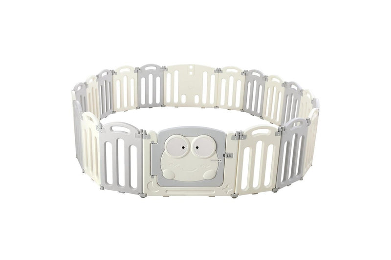 Keezi Baby Playpen 20 Panels Foldable Toddler Fence Safety Play Activity Centre