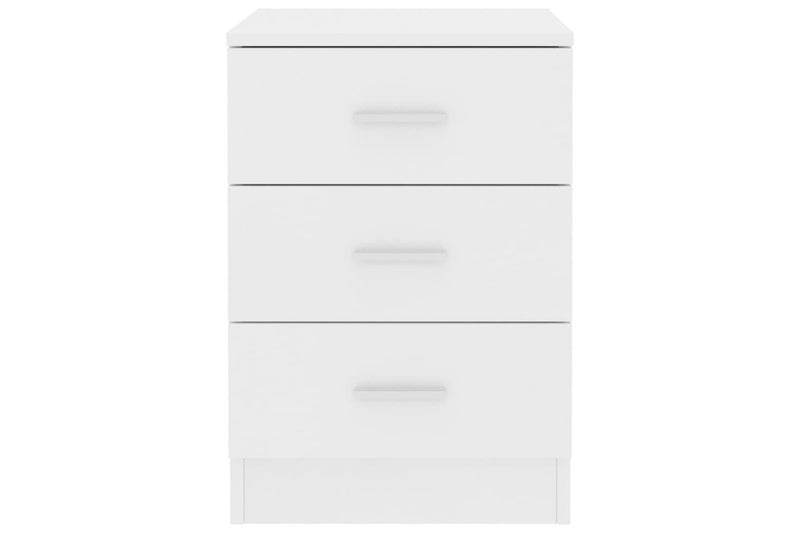 Bedside Cabinets 2 Pcs White 38X35x56 Cm Engineered Wood Bedside Tables