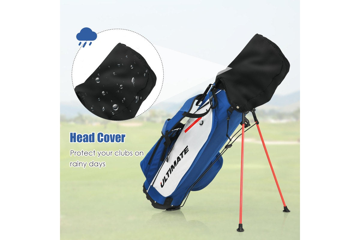 Costway Complete Men Golf Clubs Set Starters w/Stand Bag 10 Pieces Alloy/Graphite Drive, Right Hand