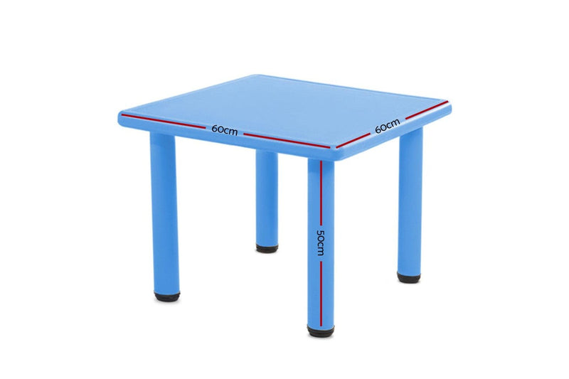 Keezi Kids Table Plastic Square Activity Study Desk 60X60CM
