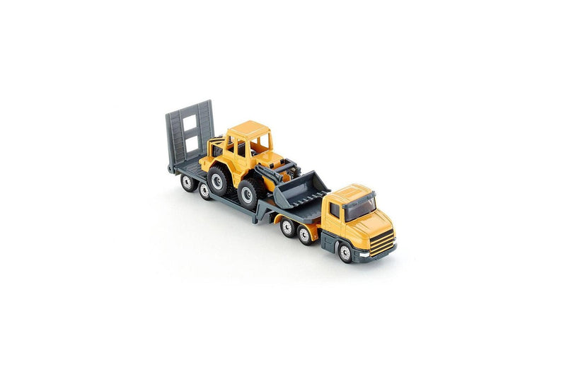 2x Siku 1616 Low Loader Truck w Front Loader Diecast Kids Children Toy 3y+