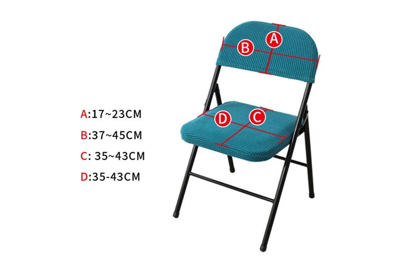 2 Pieces Folding Chair Two Split Cover Antidust Dining Room Inter Camping Chairs