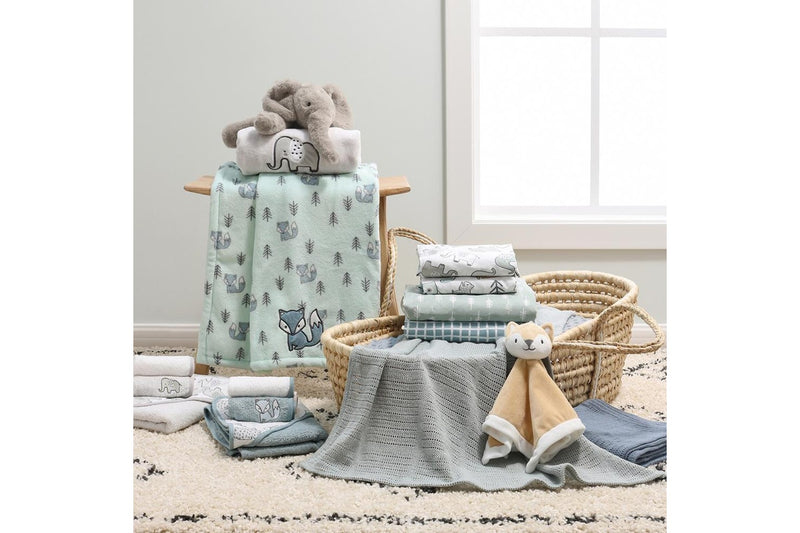 2x Little Haven Cot Fitted Elephant Cozy & Comfort Baby Bedding Sheet 135cm