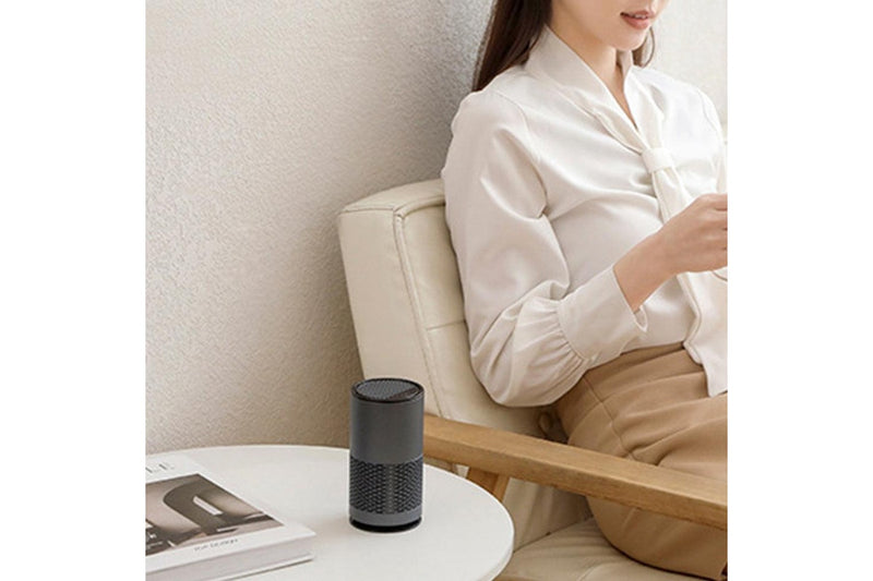 Portable Negative Ion Air Purifier Air Cleaner for Car Home Bedroom Grey