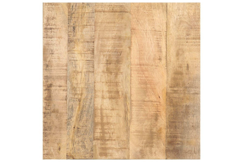 Side Table with Wheels 40x40x42 cm Rough Mango Wood vidaXL