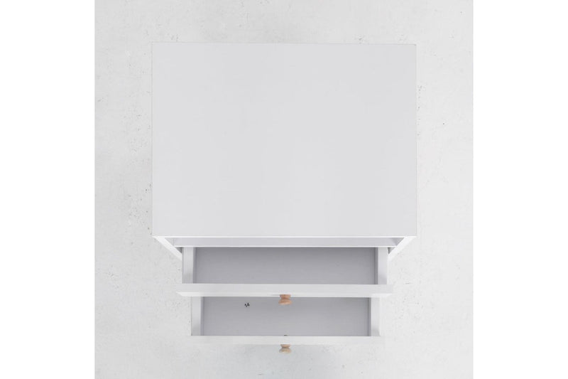2X Bedside Table Side Storage Cabinet Nightstand Bedroom Drawer Anya White Bedside Tables