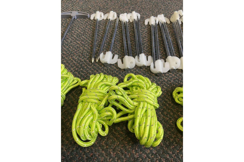 Ozstock Glow Tent Pegs Stakes Reflective Lines 25PCS Set Tent Accessory for Hiking Camping