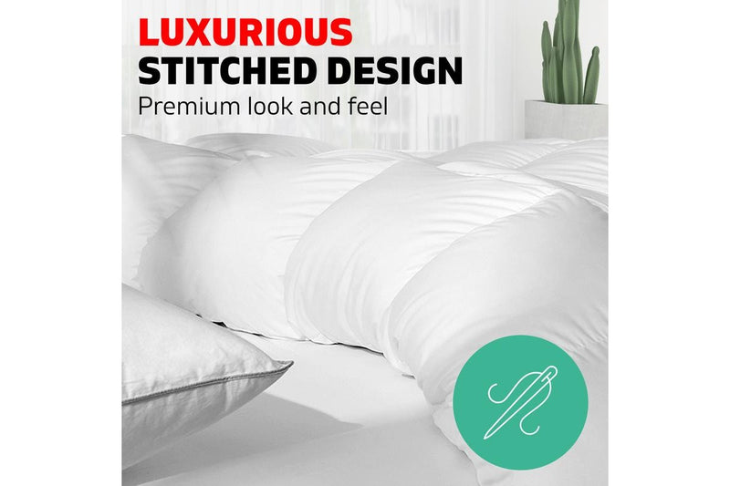 Super King Size Bedding Goose Down Feather Quilt Doona Duvet Winter 500GSM White