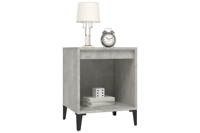 Bedside Cabinet Concrete Grey 40x35x50 cm vidaXL
