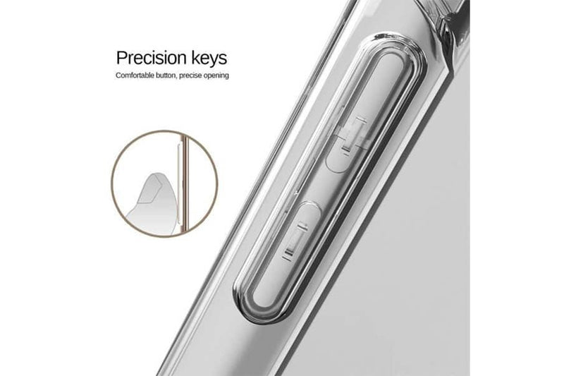 For Motorola Moto Edge 50 Pro SupRShield Case Clear Heavy Duty Shockproof Tough Gel Clear Transparent Air Cushion Cover (Crystal Clear)