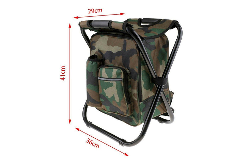 Portable Folding Backpack Chair Camping Stool Cooler Bag Rucksack Beach Fishing 150Kg Load Comb Camping Chairs