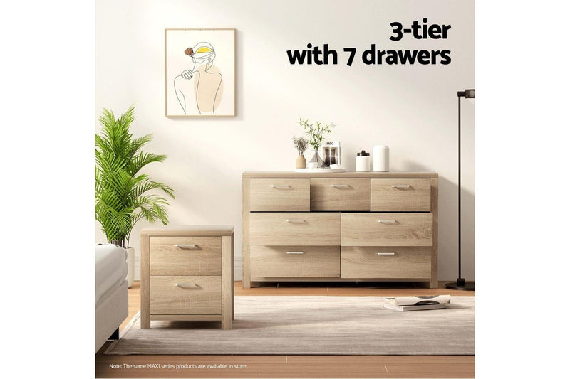 7 Chest of Drawers - MAXI Pine