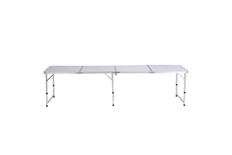 Weisshorn Folding Camping Table 240CM Portable Outdoor Picnic BBQ Aluminium Desk