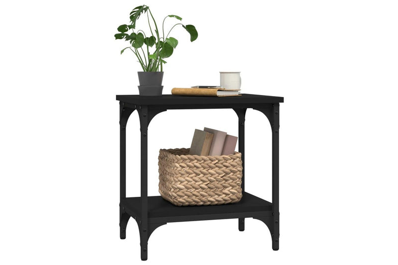 Side Table Black 40x30x42 cm Engineered Wood vidaXL
