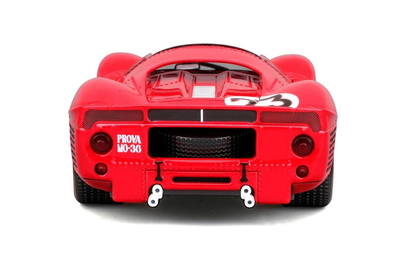 Bburago 1:24 1967 Ferrari 330 P4 196 Daytona Diecast Red Model Sports Car 3+