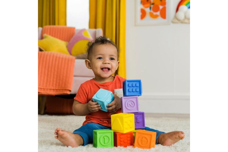 Bright Starts: KaleidoCubes 9 Stack & Squeeze Blocks