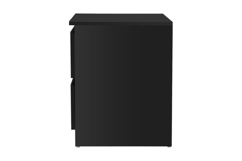 Artiss Bedside Table 2 Drawers - PEPE Black