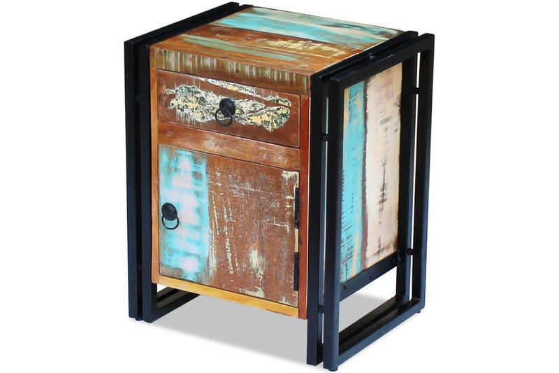 Bedside Cabinet Solid Reclaimed Wood Bedside Tables
