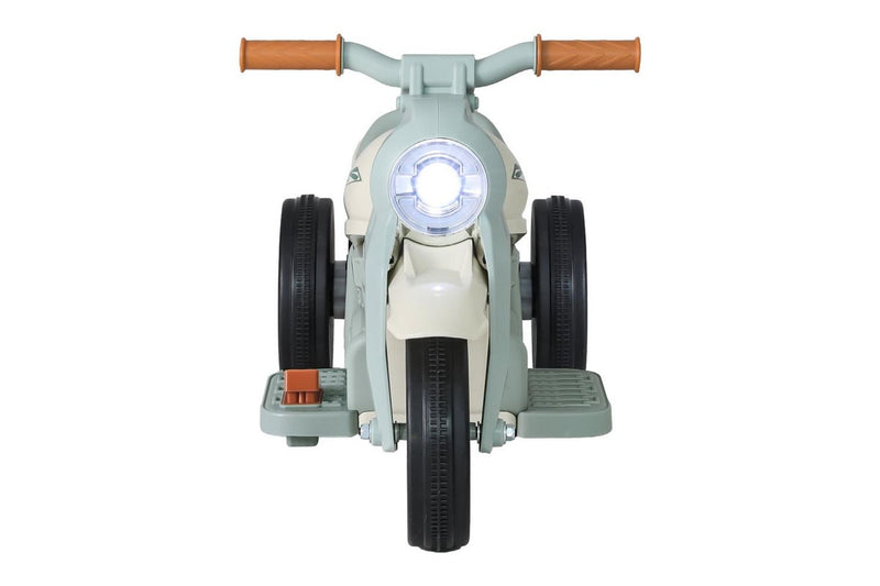 Rigo Kids Ride On Car Electric Motorcycle Motorbike with Bubble Maker Green