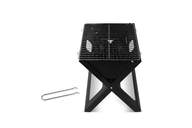 Grillz BBQ Grill Charcoal Smoker Foldable Barbecue