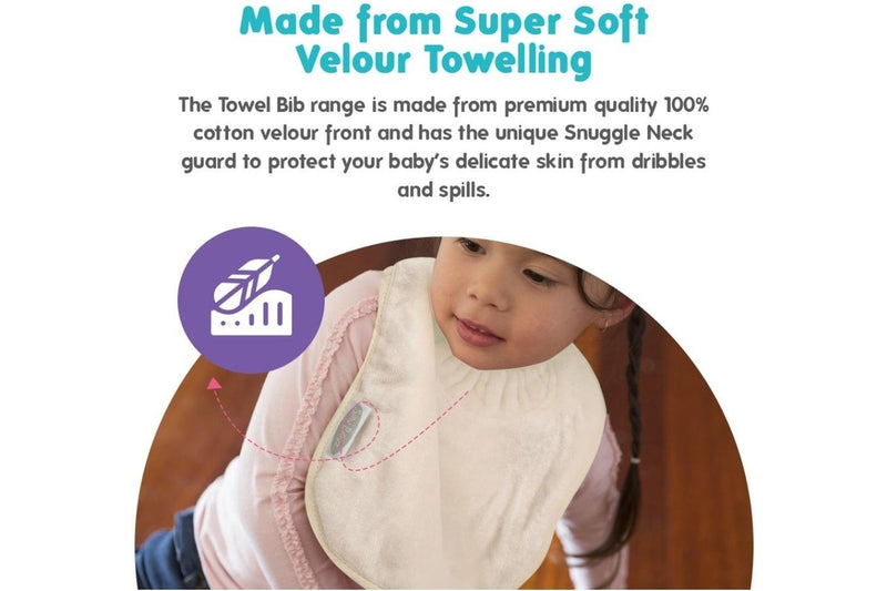 Silly Billyz: Towel Plain Large Bib - Morocco