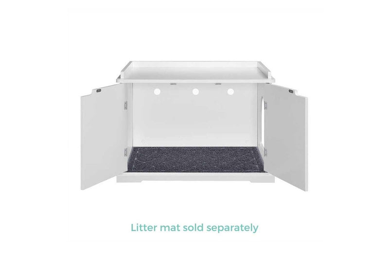 Cleo Cabinet, White Cat Litter
