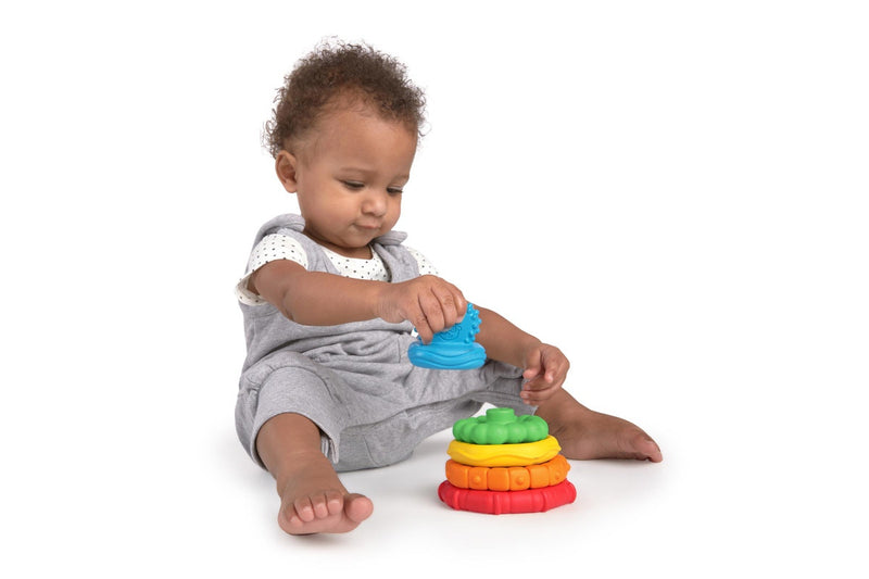 Baby Einstein: Stack & Teethe Multi-Textured Teether Toy