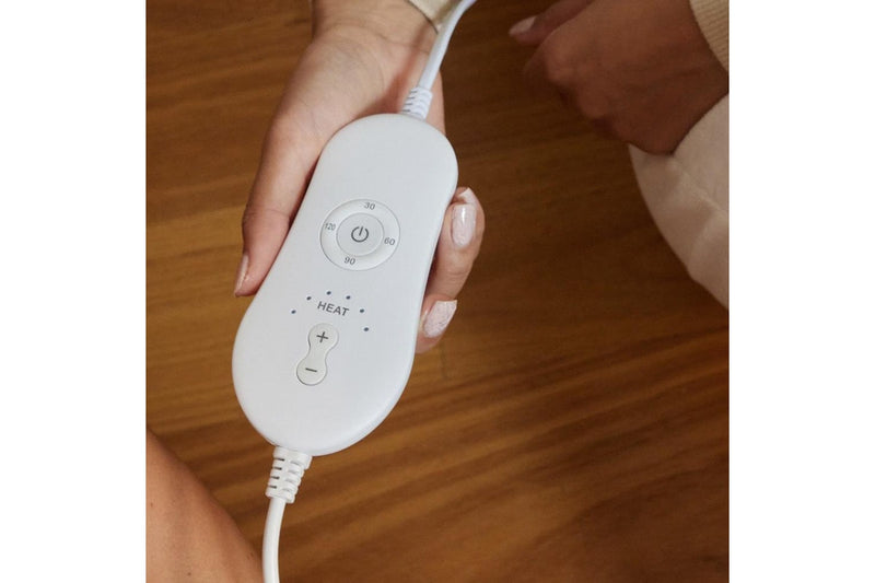 Homedics Indoor Soft Heated Winter Foot Warming Pouch Relaxing Comfort Set Grey