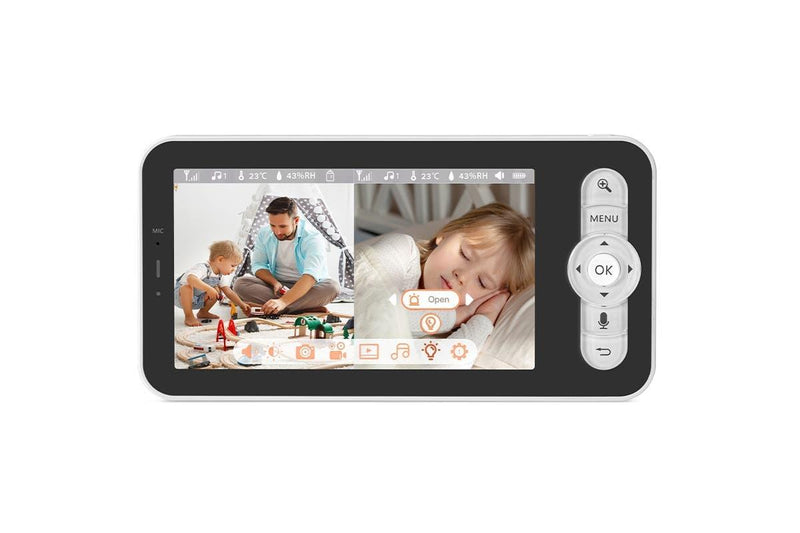 Kogan SmarterHome Smart Baby Monitor Security Camera & 5" LCD Monitor Display
