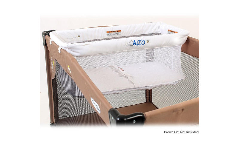 Vee Bee Alto White Newborn Baby Bassinet Hammock for Most Portable Cot Commuter