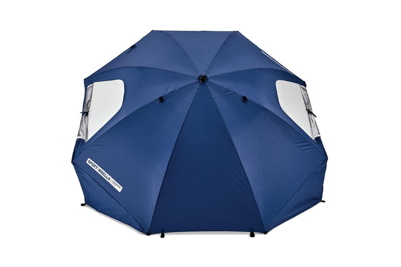 Sport-Brella Premiere UPF50+ Sun Protection Umbrella w/ Side Panels/Storage Blue