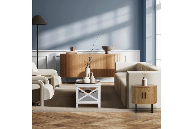 Oikiture Bedside Table Side End Tables