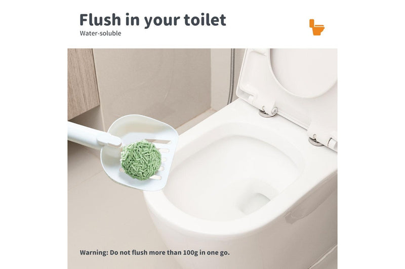 Pawz 2.5kg Tofu Cat Litter Clumping Flushable Fast Super Absorben Green Tea x4