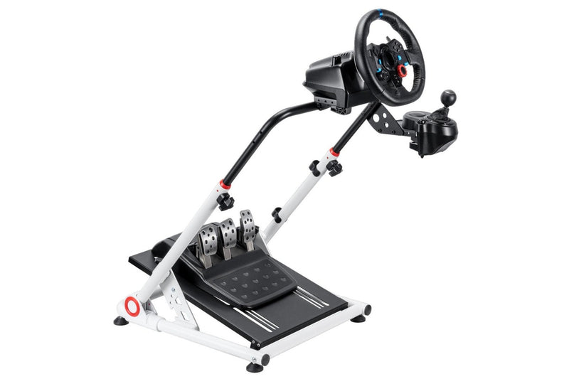 Gorilla Gaming Racing Simulator Wheel Stand - White/Black