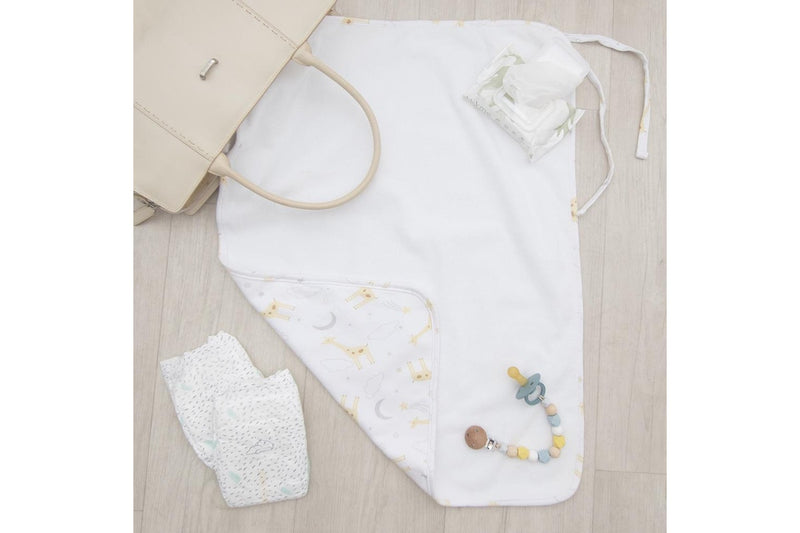 Living Textiles Baby Newborn Waterproof Cotton Travel Change Mat Noah Giraffe