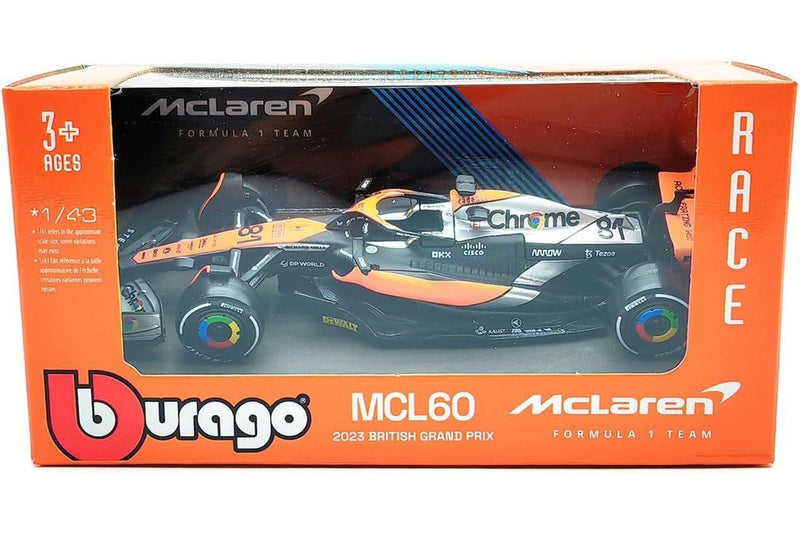Bburago: 1:43 Diecast Vehicle - F1 McLaren MCL60 (2023 #81 Oscar Piastri)