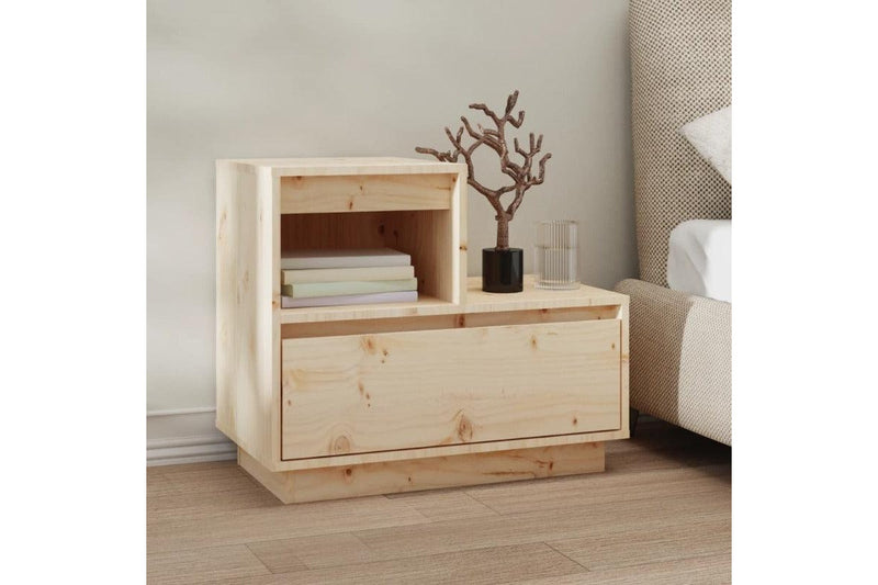 Bedside Cabinets 2 Pcs 60X34x51 Cm Solid Wood Pine Bedside Tables