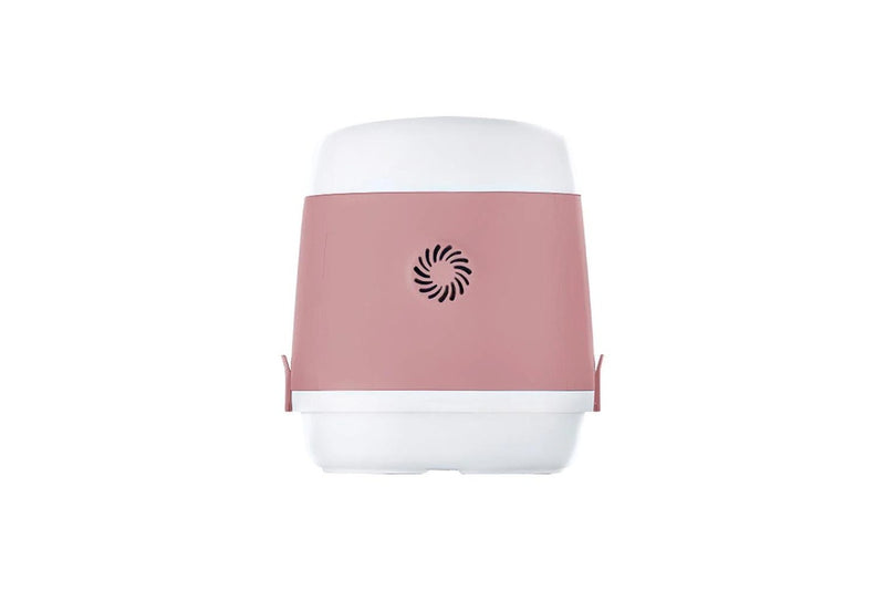 Pakeway Tomcat Free Dual-Door Cabin Pet Cat Litter Box Enclosed Toilet Pink