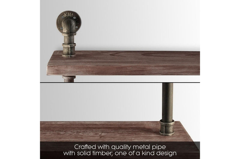 Artiss Floating DIY Pipe Shelf 3 Tiers - ISSA