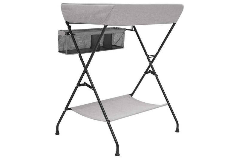 Changing Table Light Grey Iron vidaXL