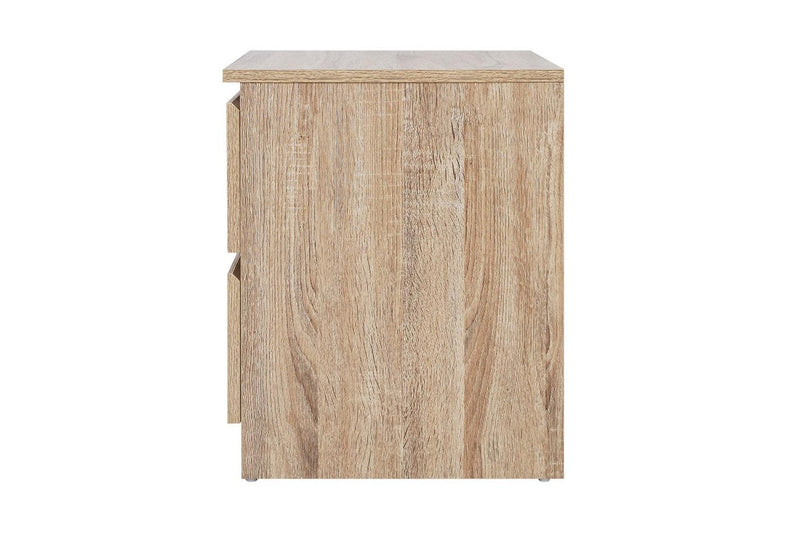 Artiss Bedside Table 2 Drawers - PEPE Oak