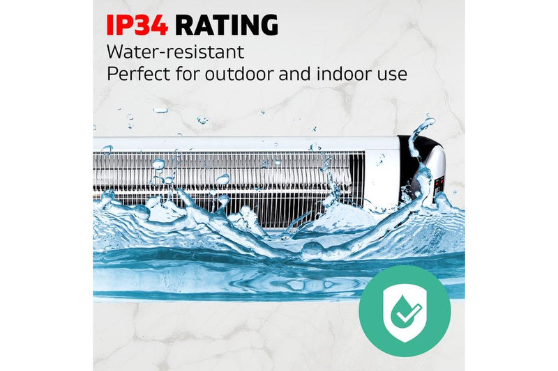 Electric Infrared Patio Heater Radiant Strip Indoor Outdoor Heaters Remote 1500W