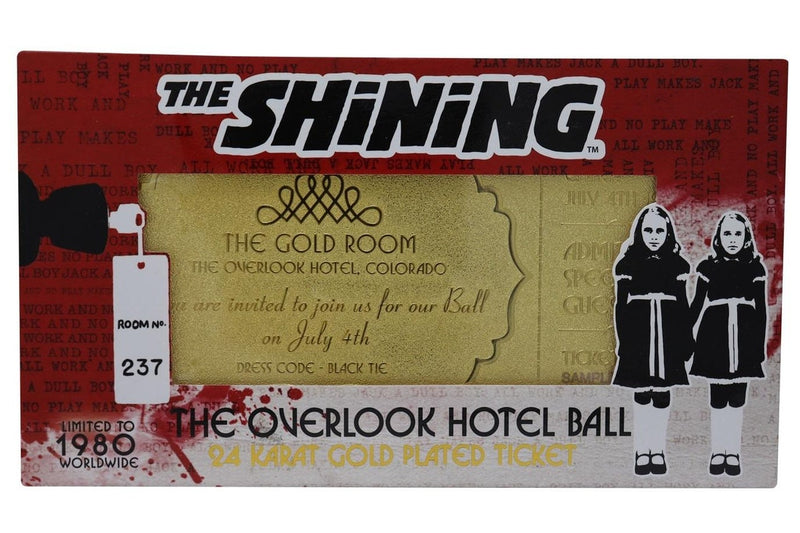 The Shining: Overlook Hotel Ball - 24k Gold Plated Ticket