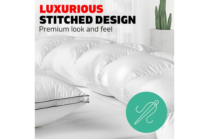 Super King Size Bedding Duck Down Feather Quilt Doona Duvet Winter 500GSM White
