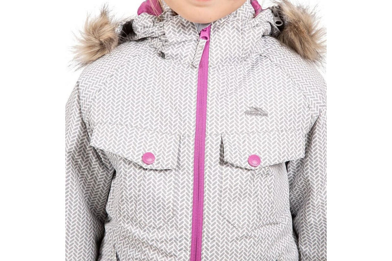 Trespass Girls Denia TP50 Ski Jacket (Platinum) (3-4 Years)