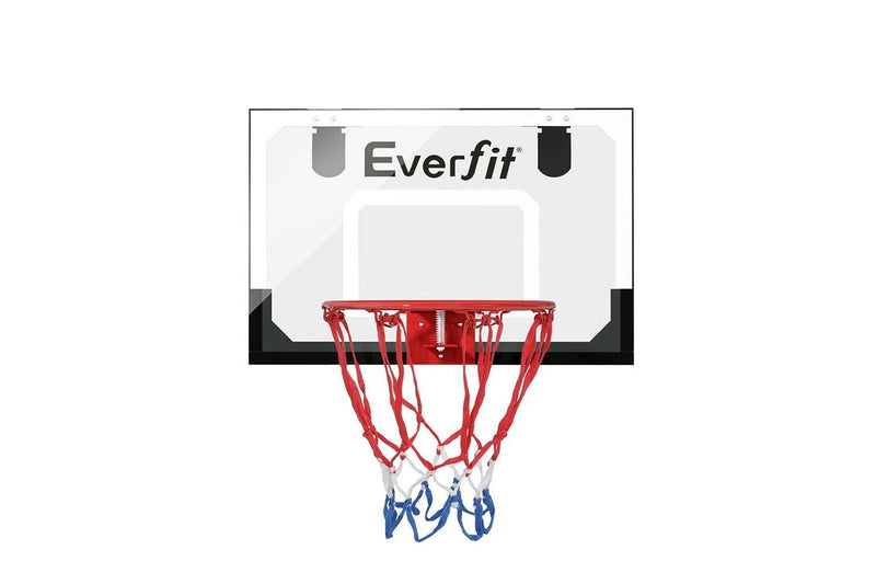 Everfit 23" Mini Basketball Hoop Backboard Door Wall Mounted Sports Kids Black