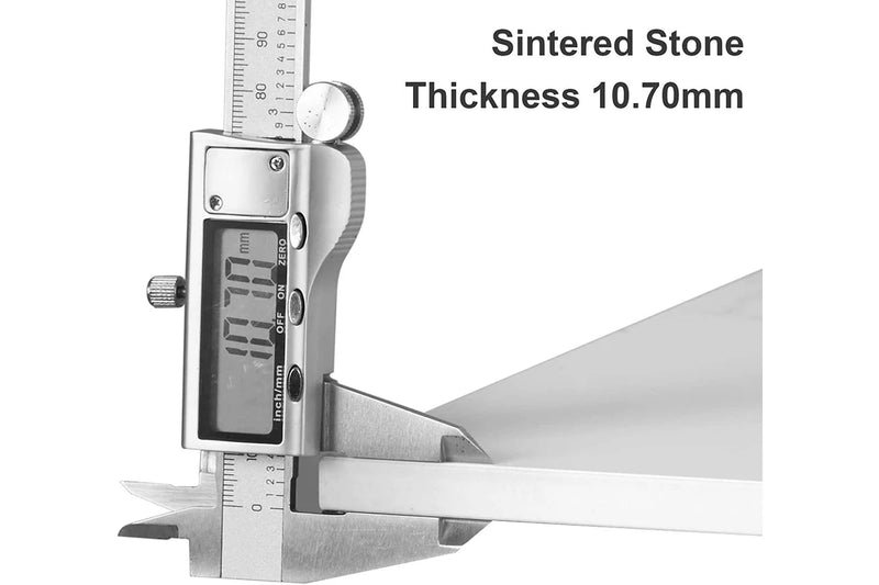 2 Tier Square Bedside table, Marble (Gold)