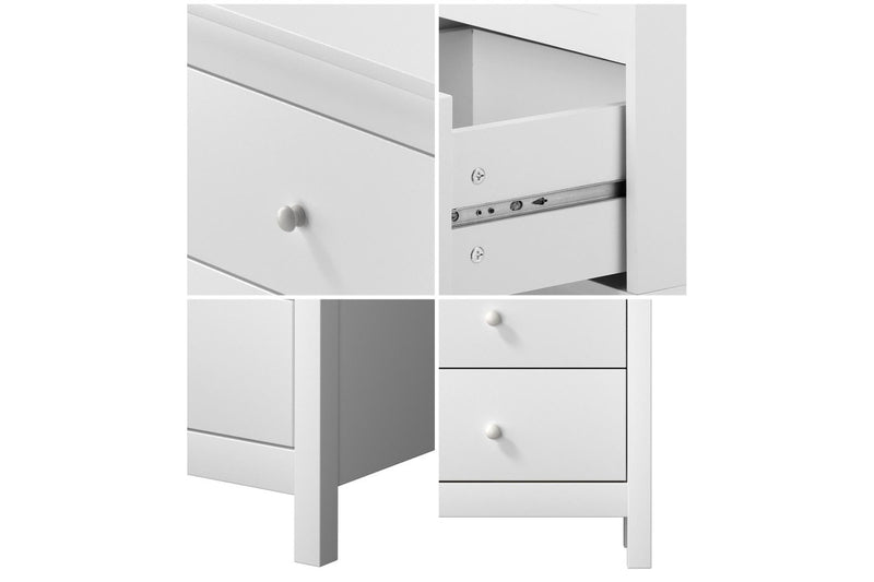 Oikiture Bedside Tables Set of 2 Nightstand Side Table