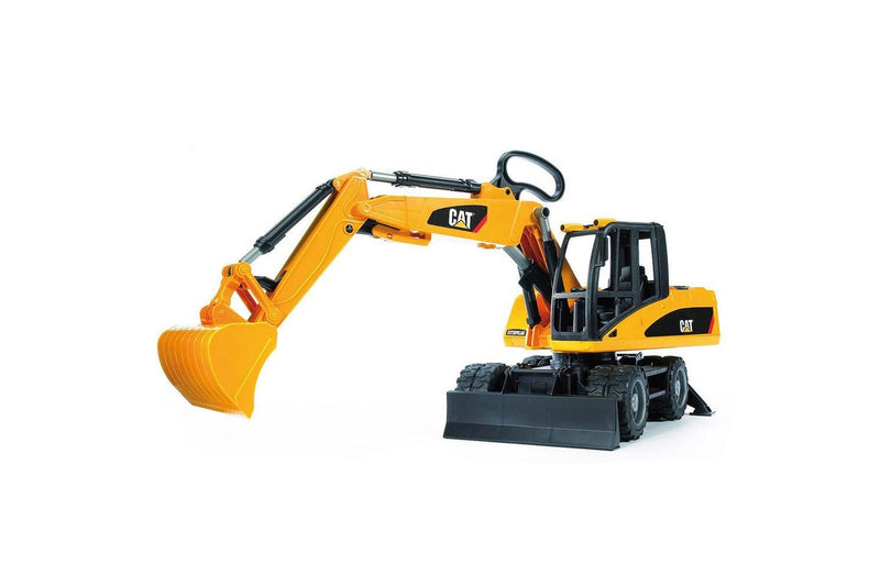 Bruder 1:16 Caterpillar 44cm Wheeled Excavator Toy Loader 4y+ Kids Toy Yellow